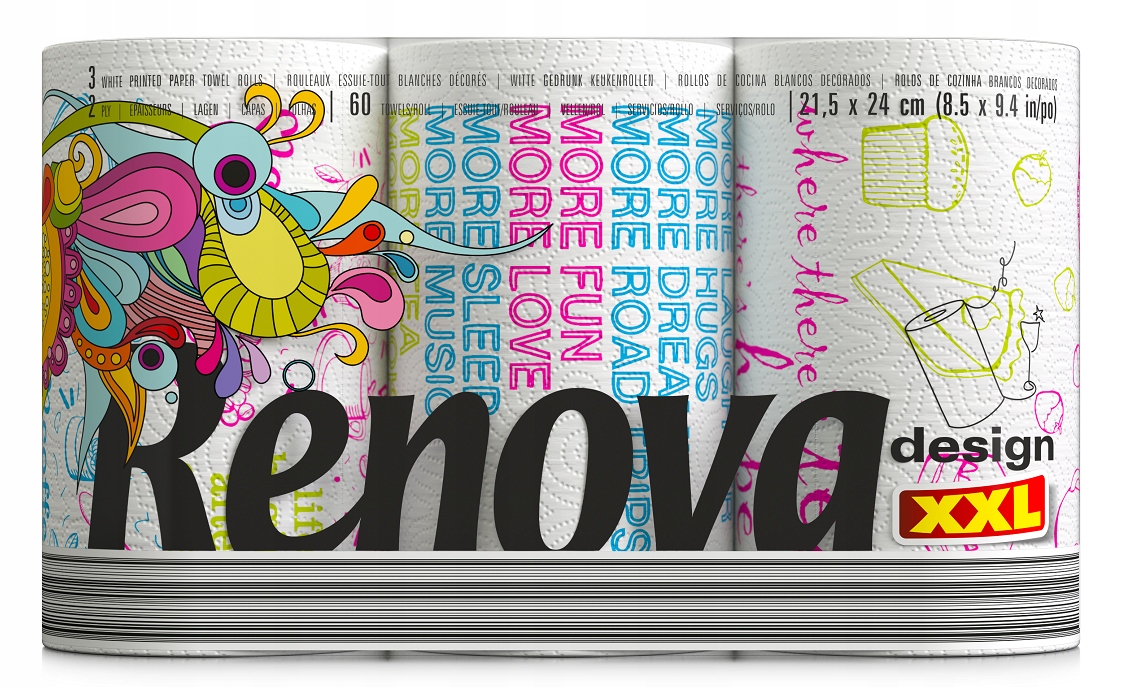 

Ręcznik papierowy Renova Design 3szt