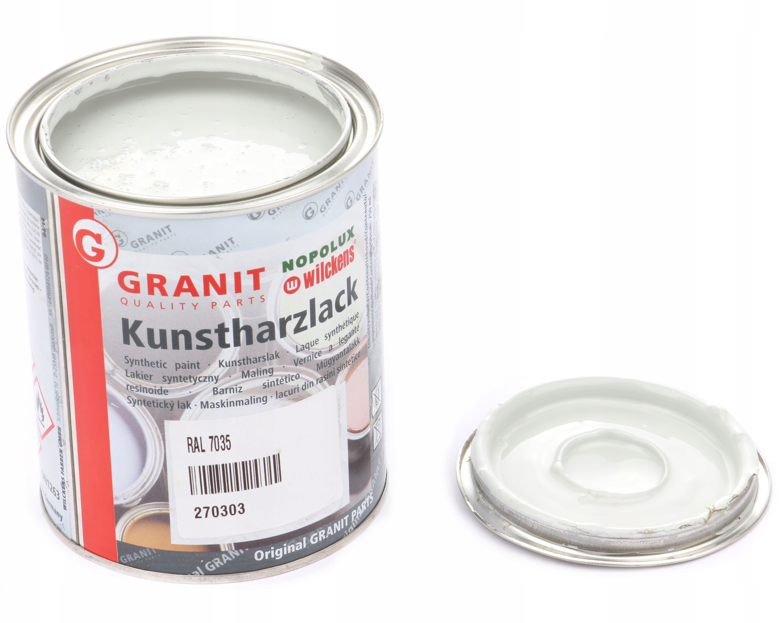 lak, barva strojů RAL7035 10l Wilckens Granit