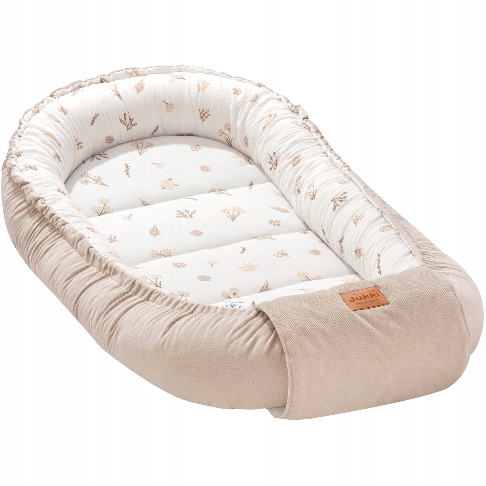 Jukki Duży Kokon XXL Niemowlęcy Otulacz 65x120CM Muślin Bawełna Velvet