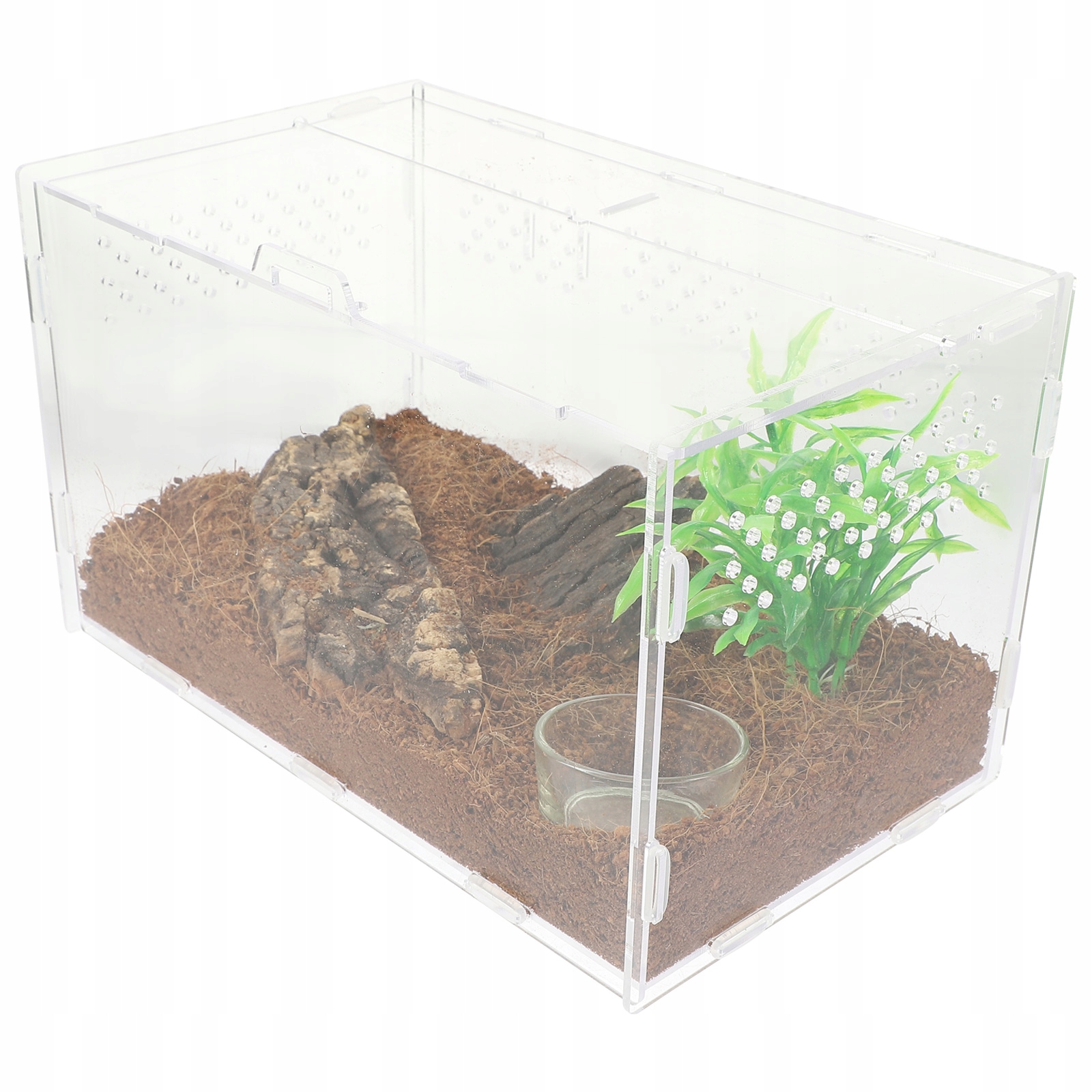 TERRARIUM AKRYLOWE Z WENTYLACJĄ DLA GADÓW