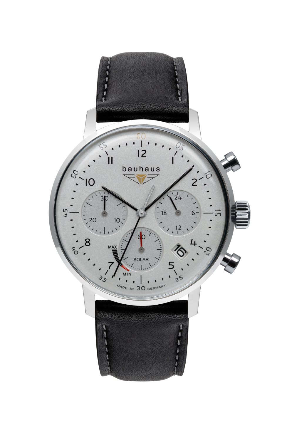 Nové Originální Pánské Hodinky Bauhaus Solar Power Reserve 2086-1 na řemínku