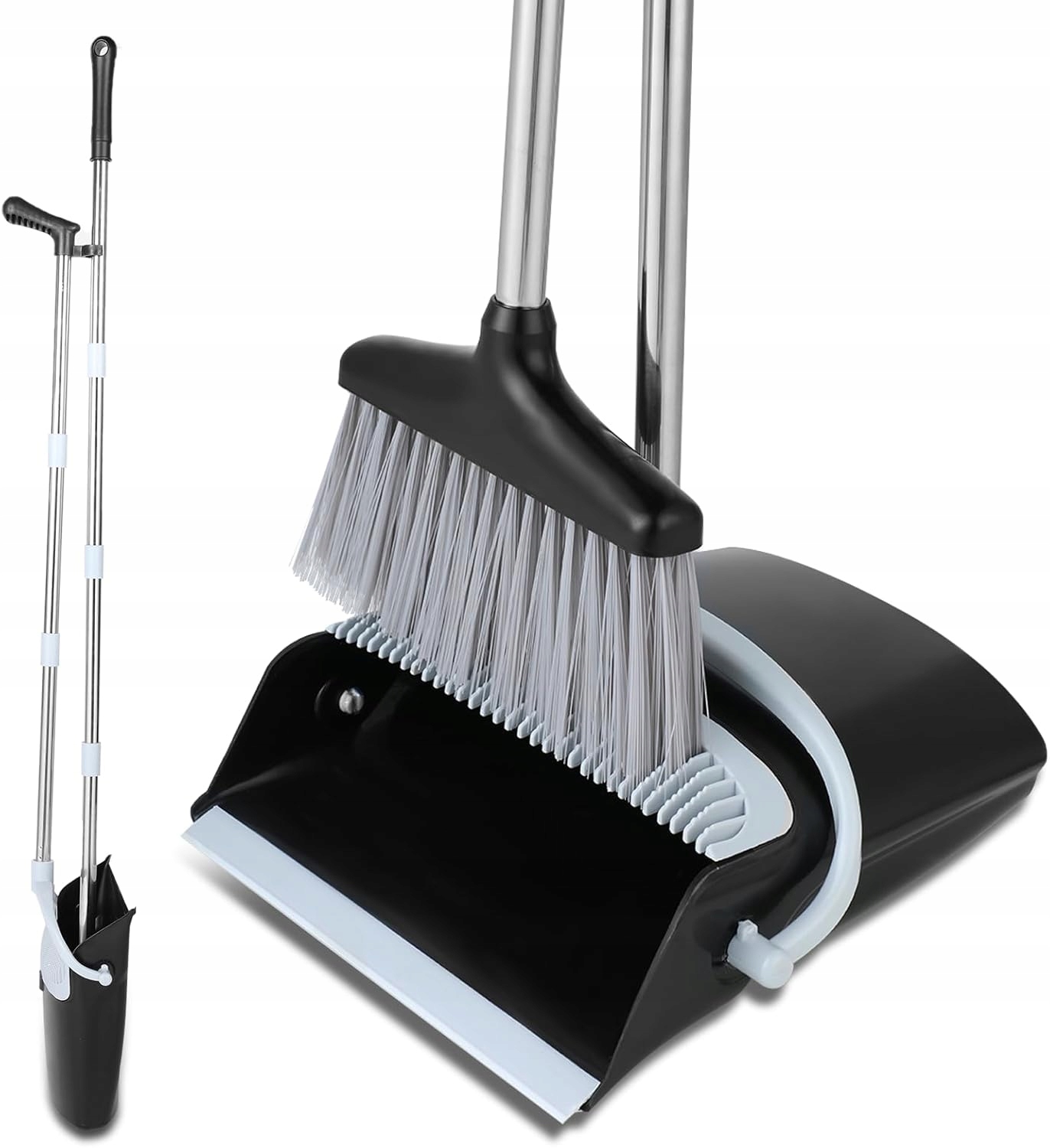 Levně Metla S Lopatkou A Dlouhou Rukojetí 138 CM Pro Kancelářský Dům A Terasu