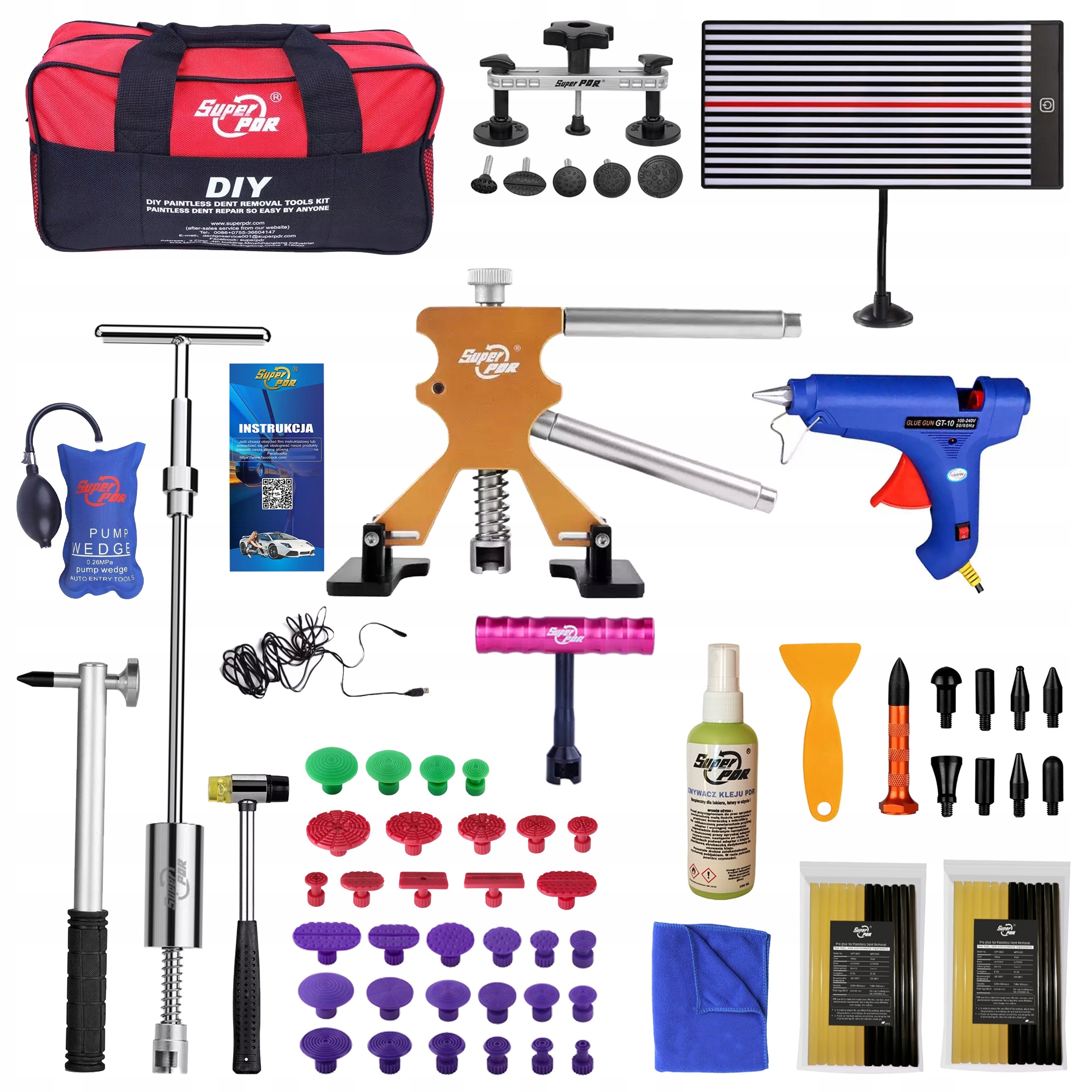 Sada Pdr pro odstraňování promáčklin a promáčklin