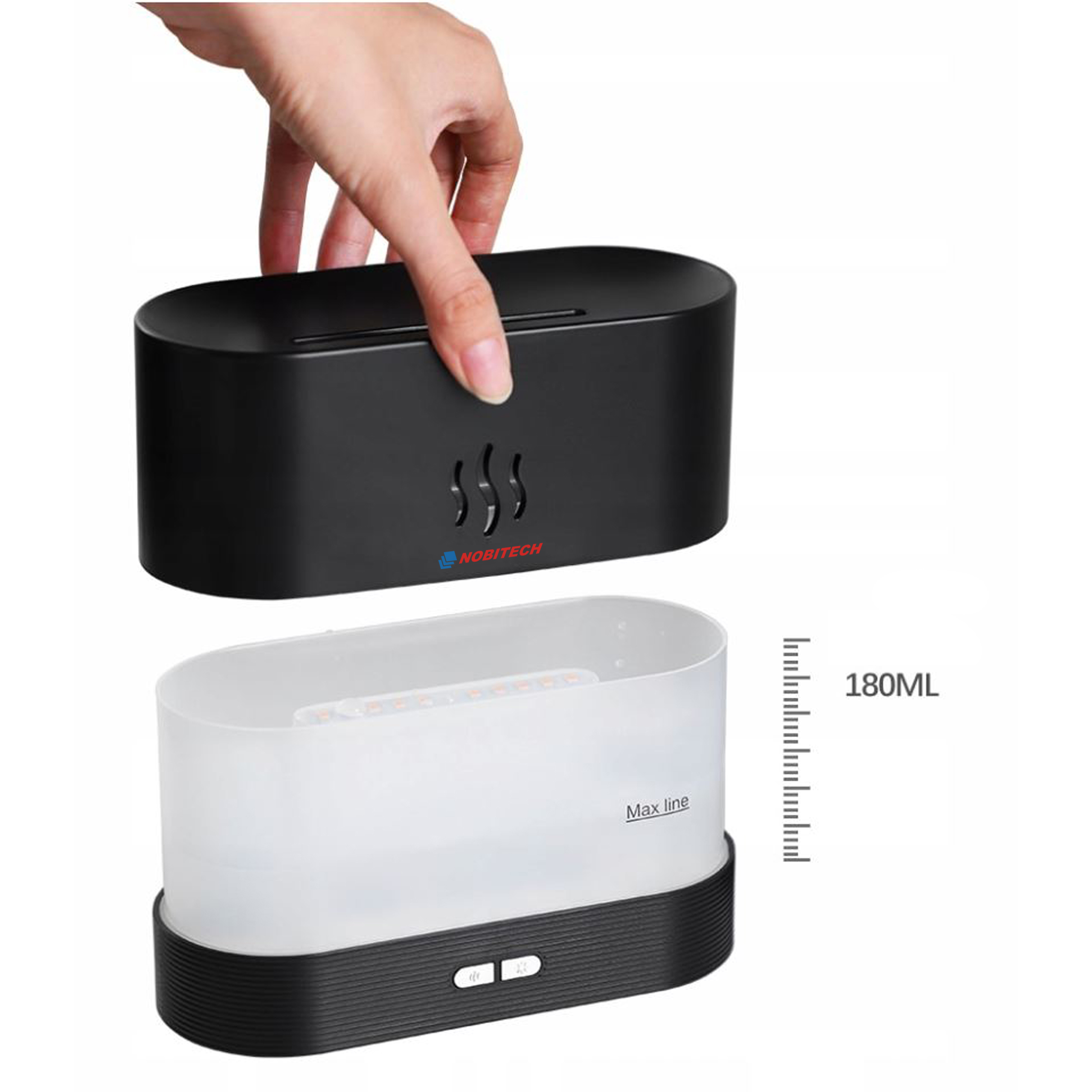 NAWILŻACZ POWIETRZA KOMINEK PŁOMIEŃ DYFUZOR LED Filtry nawilżający