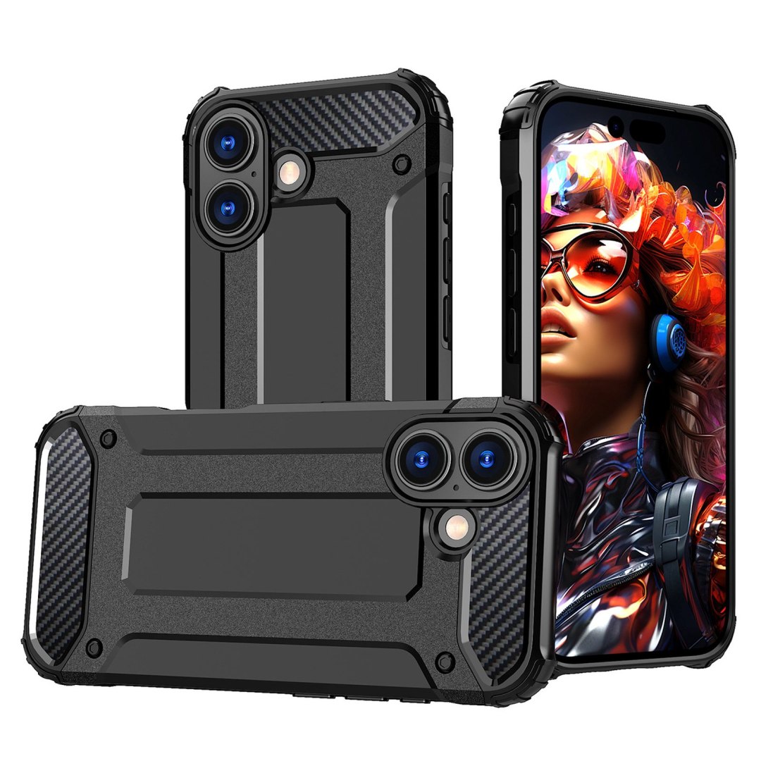 Etui pancerne na iPhone 17 Hybrid Armor czarne