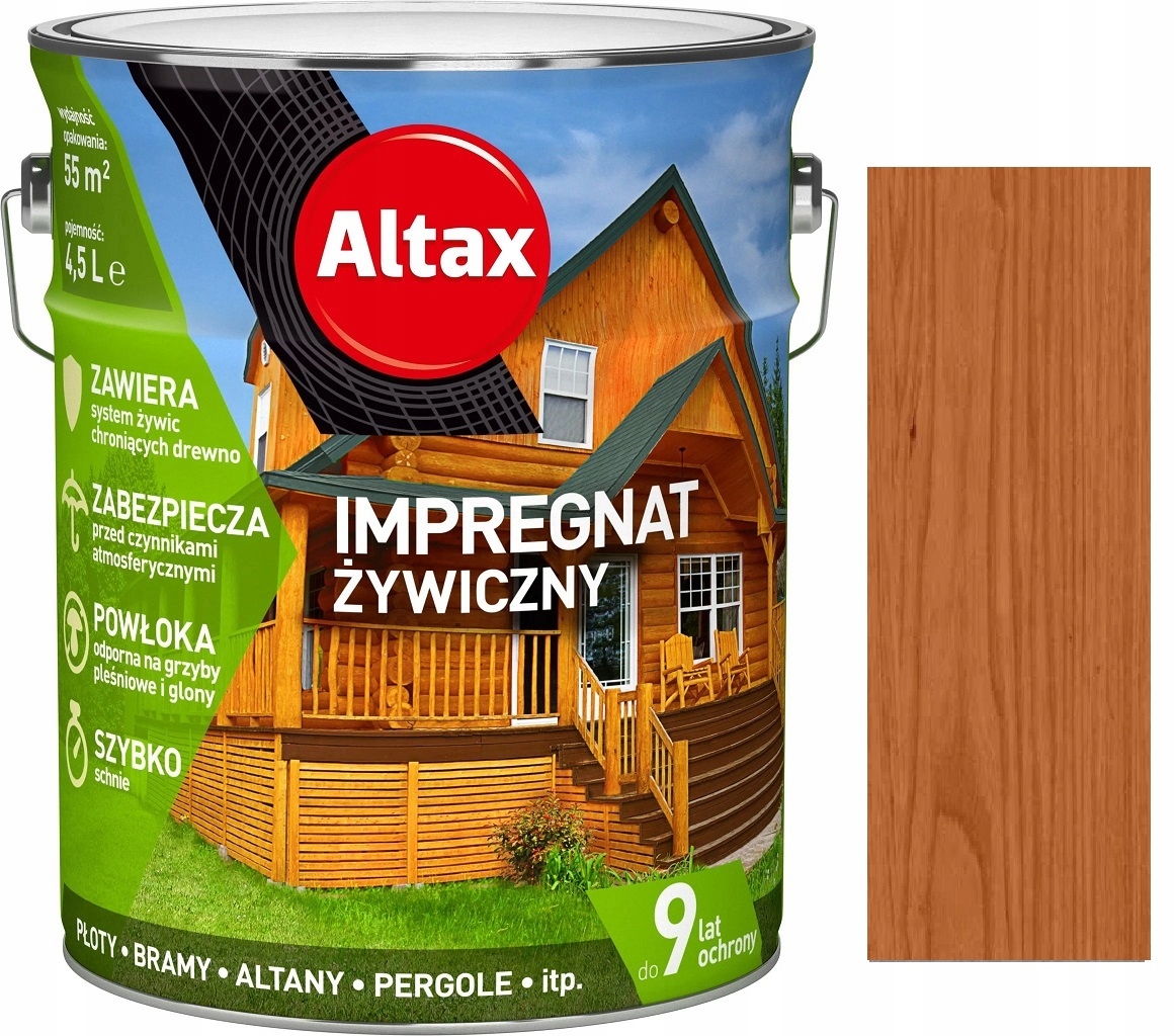 

Altax Impregnat Żywiczny Do Drewna Tik 4.5L