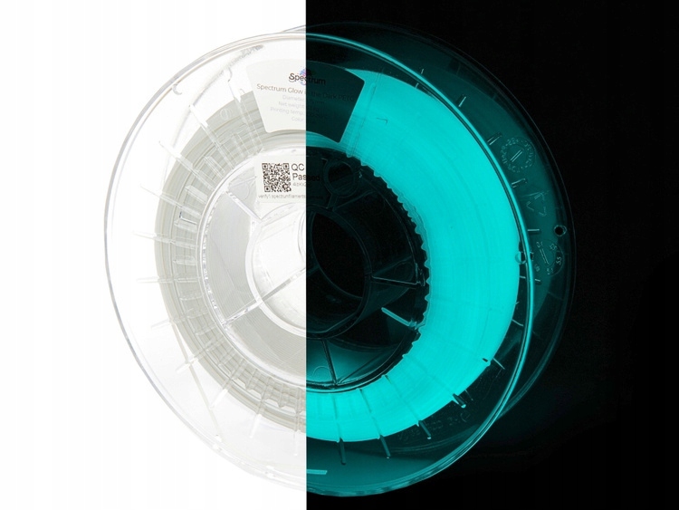 Filament Spectrum PLA GLOW 1.75mm BLUE Niebieski 0,5kg