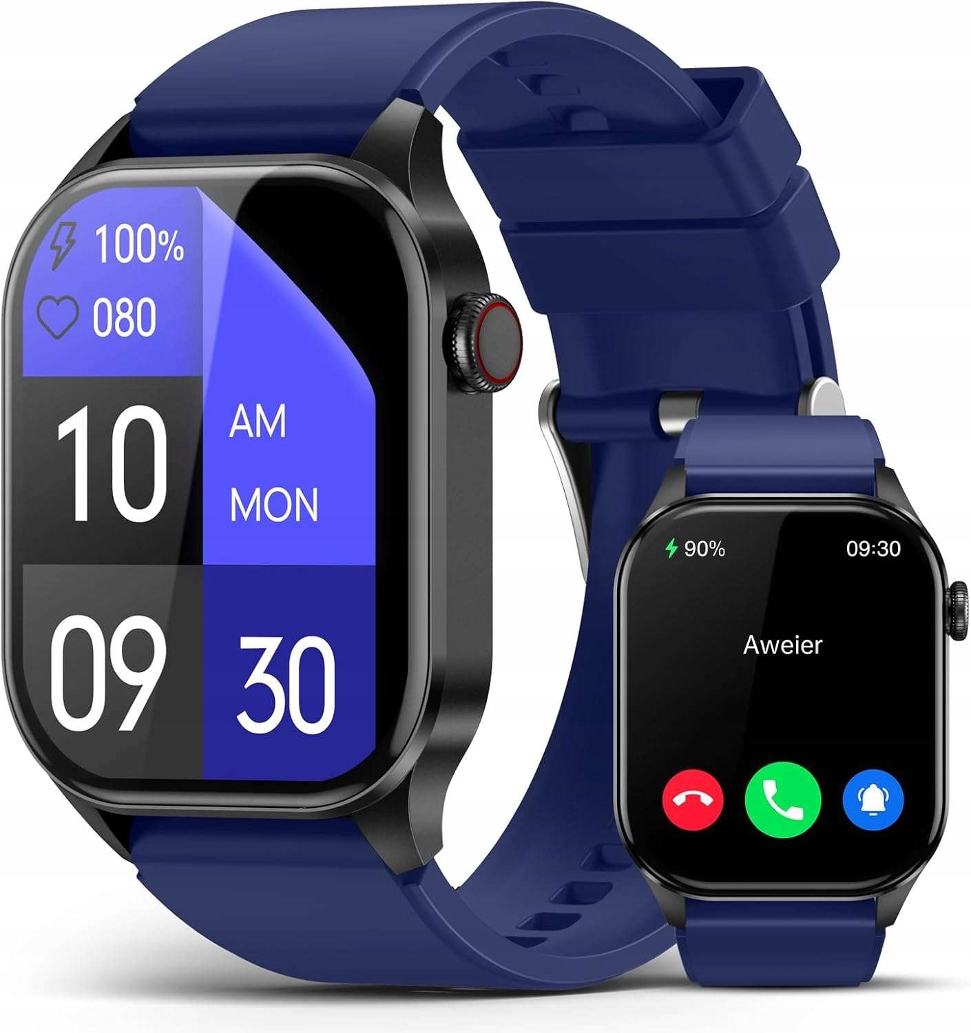 Sportovní hodinky chytré hodinky 1,7'' Amoled IP68 modré