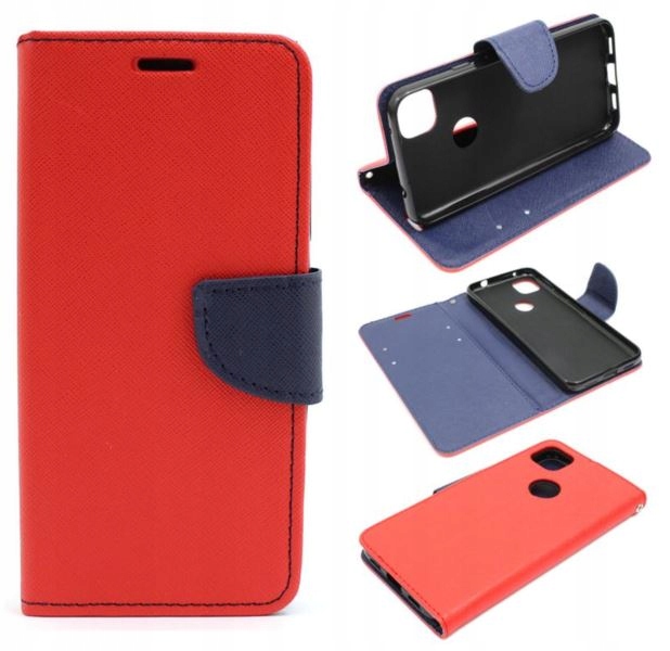 

Etui Fancy Diary do Google Pixel 4A czerwo+SZKŁO