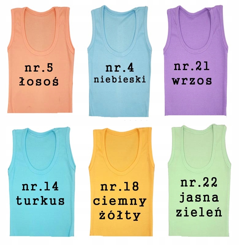 Podkoszulka na naramkach bawełna POLSKIE 92 cm Rękaw bez rękawów