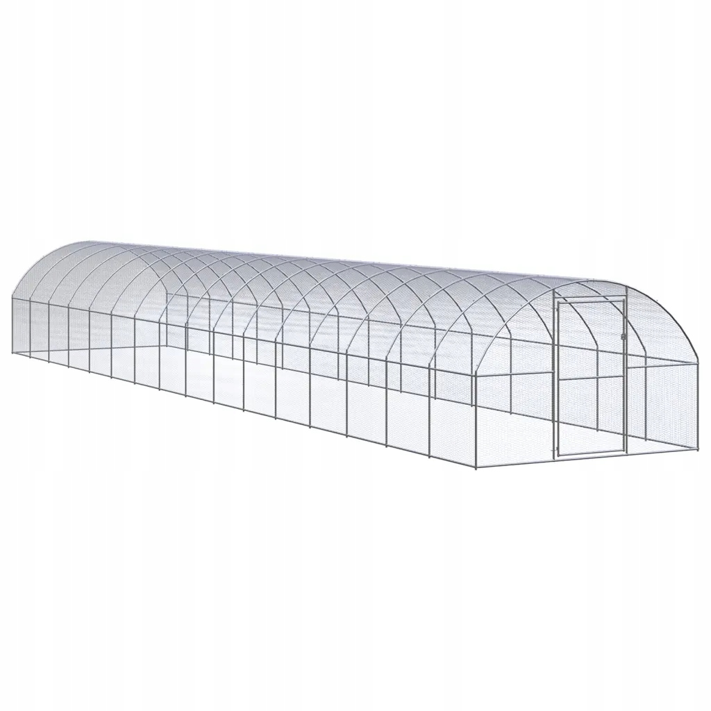 Levně Klec pro drůbež 3x16x2m, stříbrná