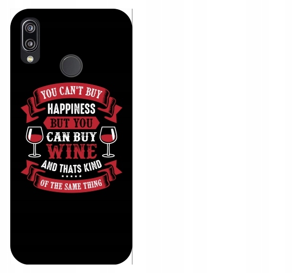 

Etui pokrowiec Huawei P20 Lite Happiness and wine