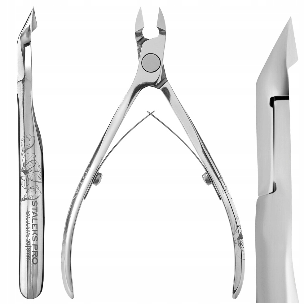 Staleks Exclusive Nůžky na kůži 8 mm NX-20-8 Magnolie