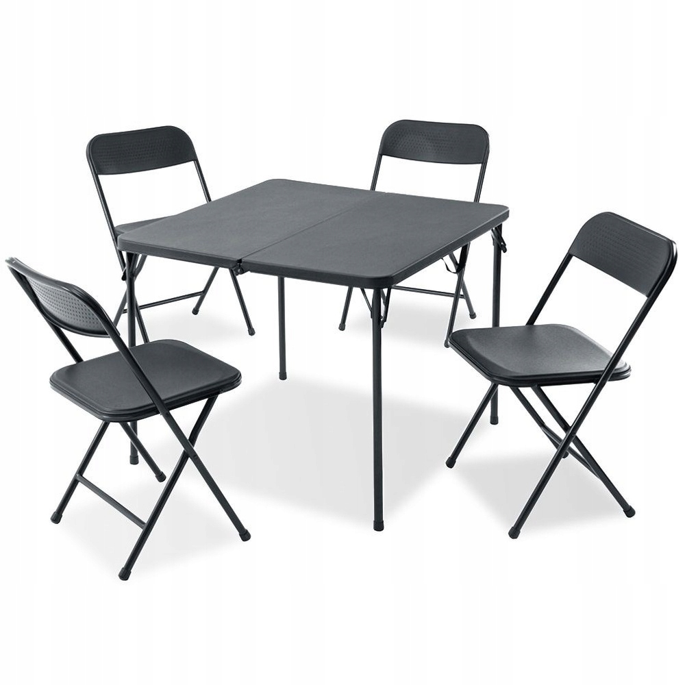 Turistický záhradný nábytok, kempingové balkónové stoličky 4 x skladacie stoličky