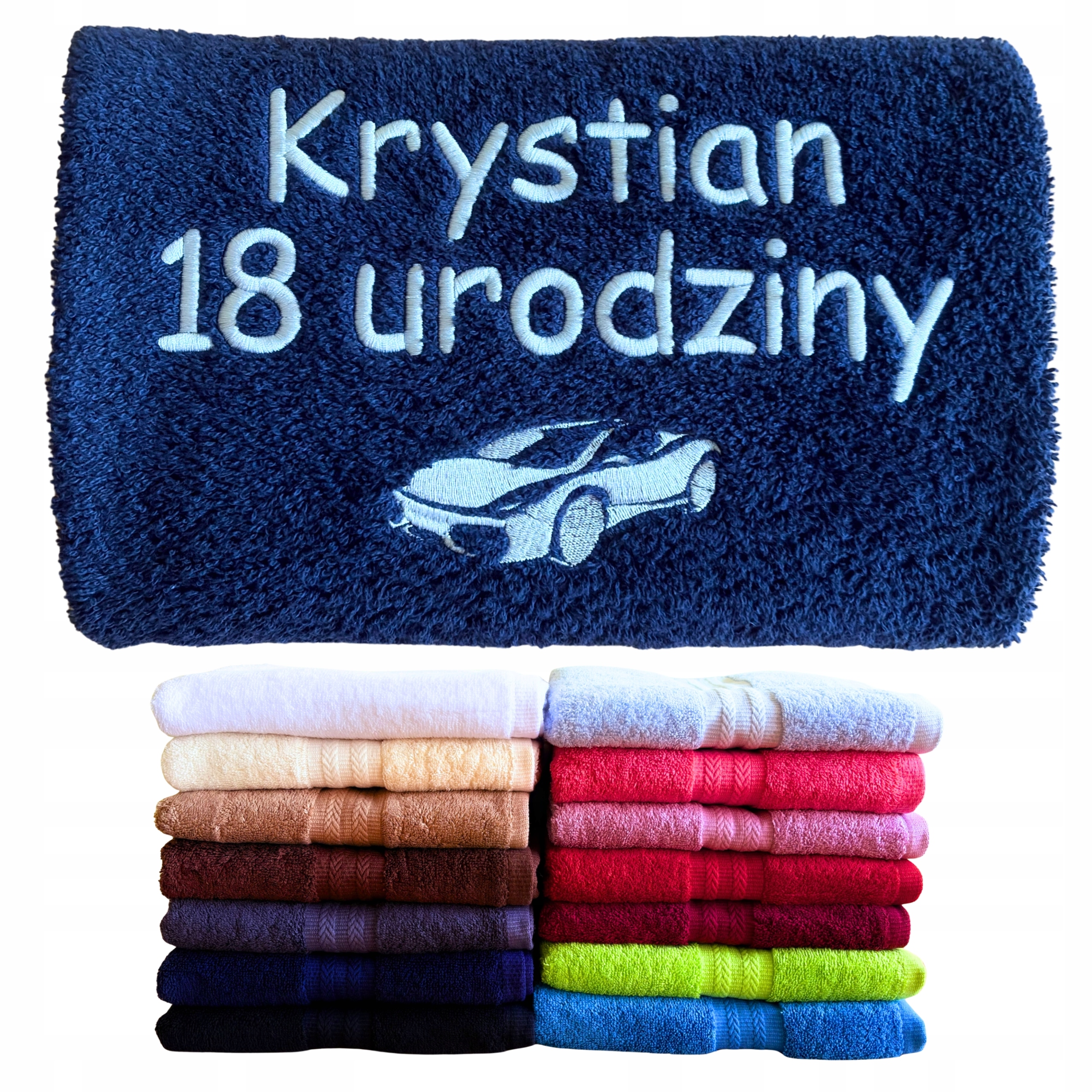 Dárek k 18. Narozeninám pro kmotra od kmotra syna Ručník