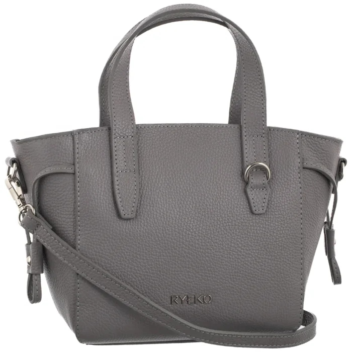Kožená malá dámská kabelka Ryłko Světle šedá R40941TB _YW3 Šedá