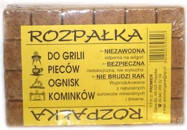 

Podpałka brąz grill 48 kostek rozpałka do kominka