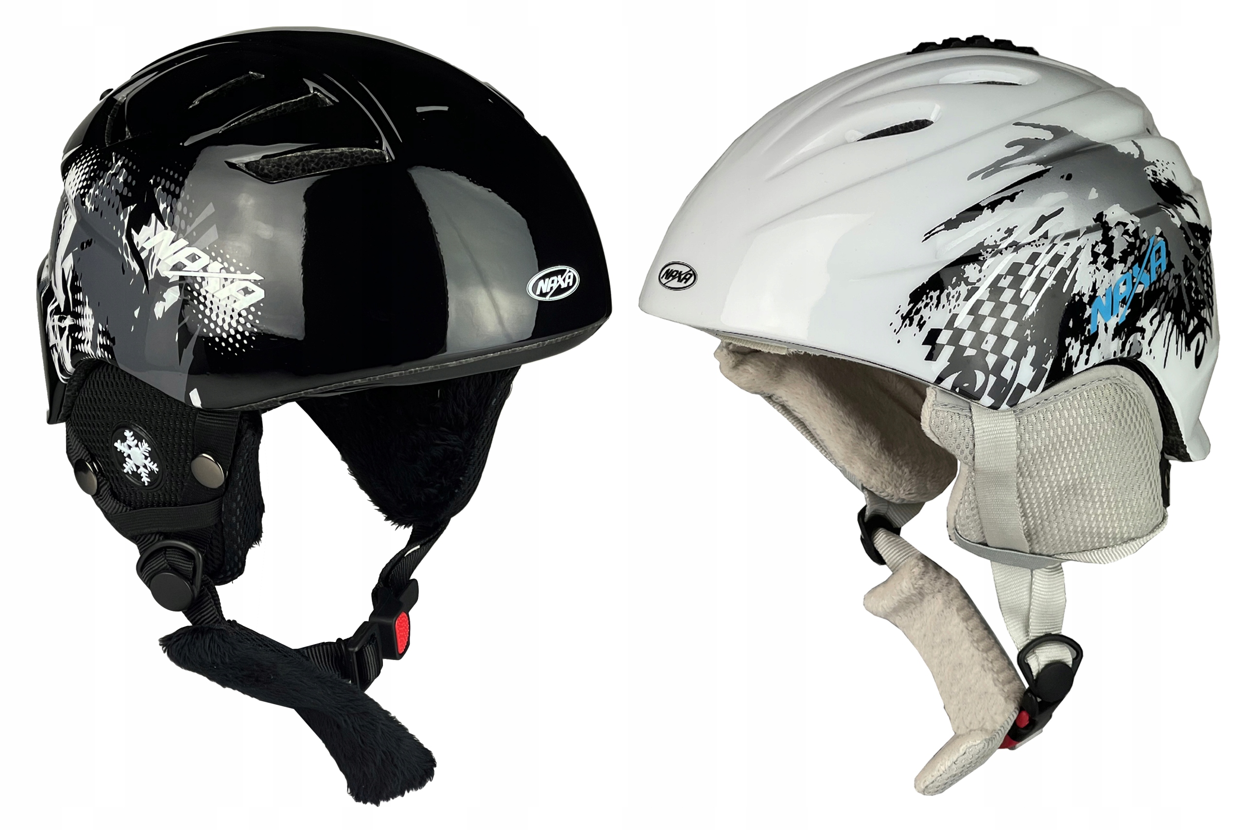 Set! 2x Lyžařská Helma Naxa SK4+SK5 Tech Inmould Regulovatelná Velikost