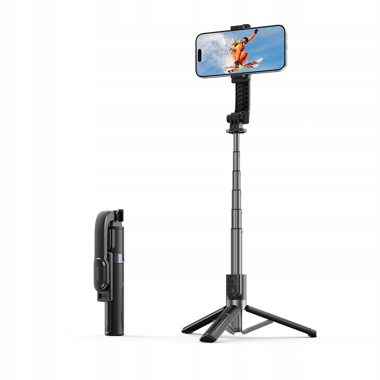 Selfie Tyč Orico SPV90 Hliníkový Mini Tripod Bluetooth Otáčení O 360 Stupňů