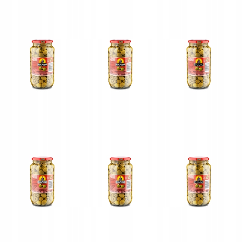 Španělské zelené olivy pasterizované 920 g/450 g Figaro X6