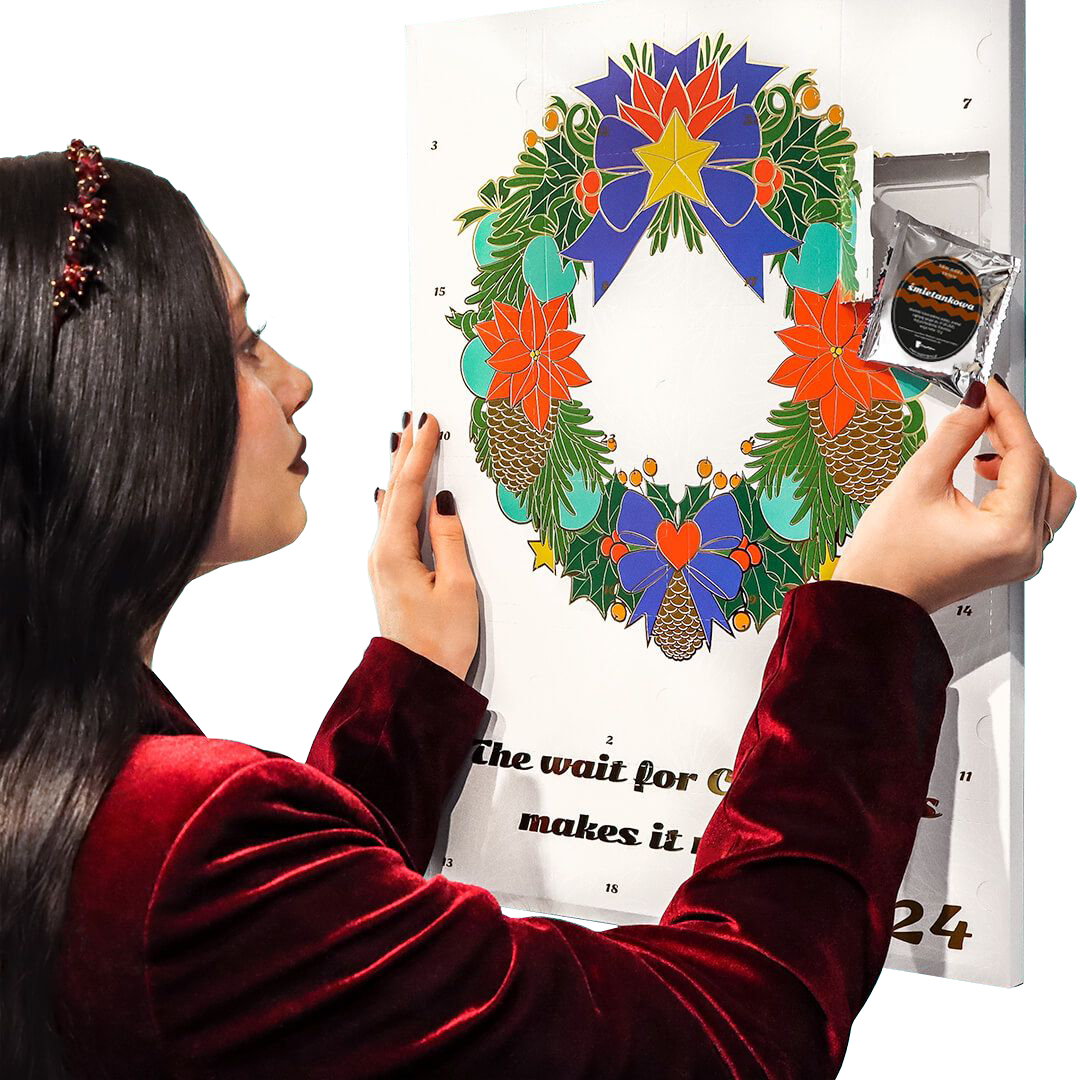 Adventní Kalendář K Zavěšení S 24 Příchutěmi Prémiových Dezertních Káv +diy