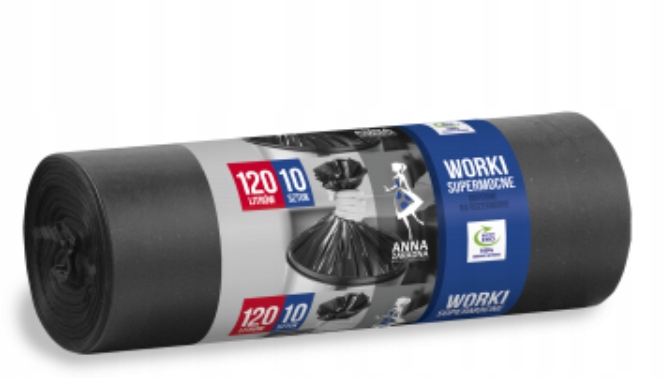 

Worki Na Śmieci Supermocne 120 L 10 szt 27 µm