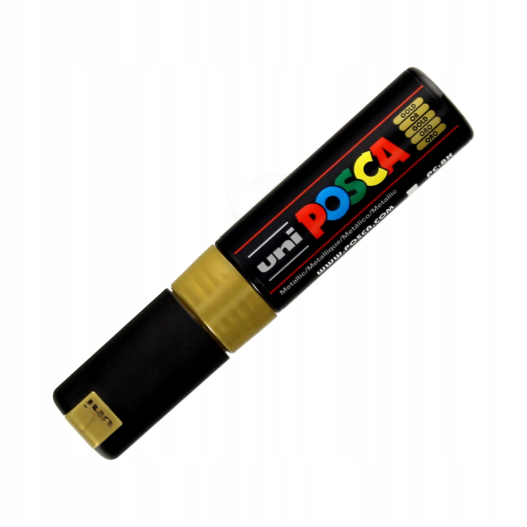 

Marker z farbą plakatową 8mm złoty Uni Posca PC-8K