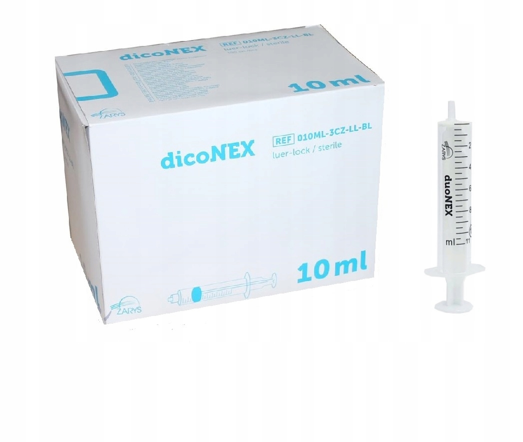 

Strzykawki 10 ml 100 sztuk duoNEX Zarys