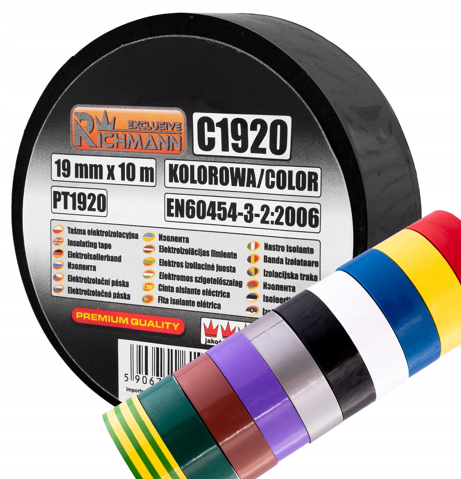 

Taśma Izolacyjna Pcv 19MMx10M Kolor C1920