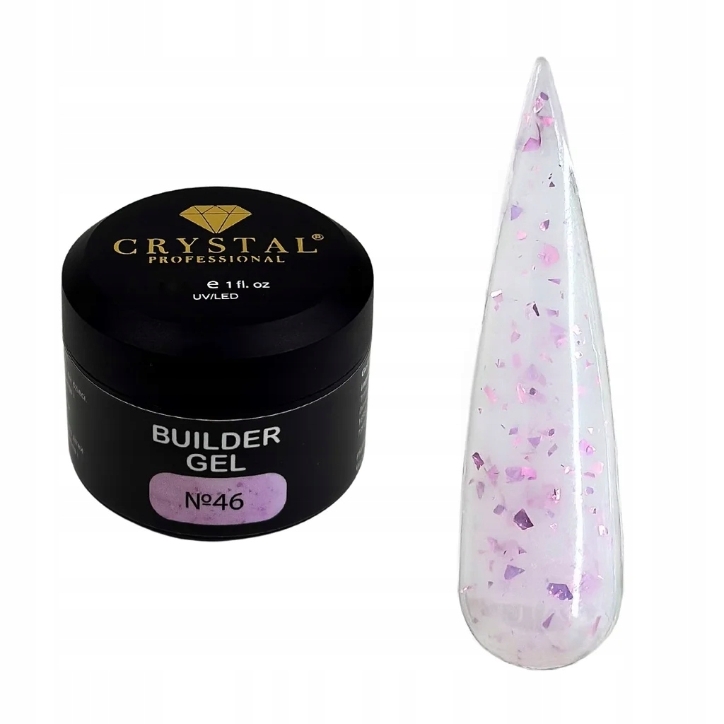 Stavební gel třpytivý 30 ml Builder Gel #46 Crystal Professional