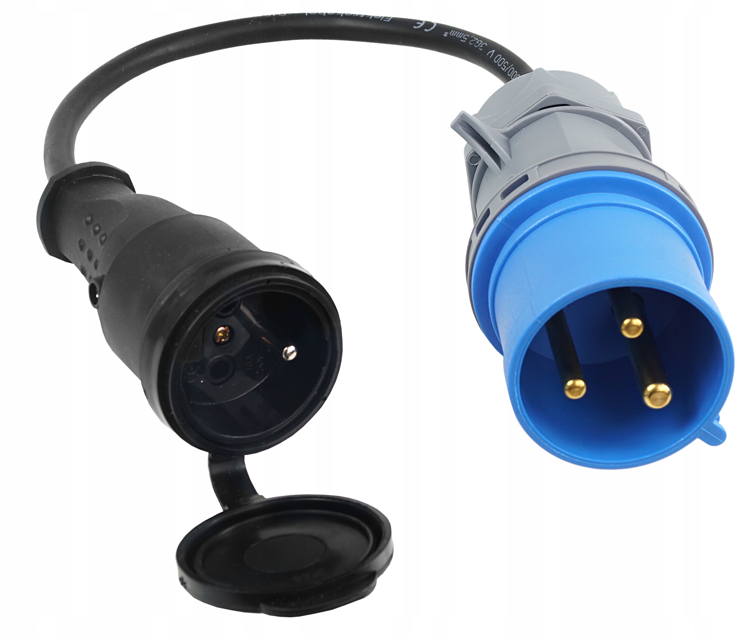 ADAPTER WTYCZKA CEE 16/3 CAMPING PRZEJŚCIÓWKA REDUKCJA GNIAZDO 16A 230V Marka ADELID