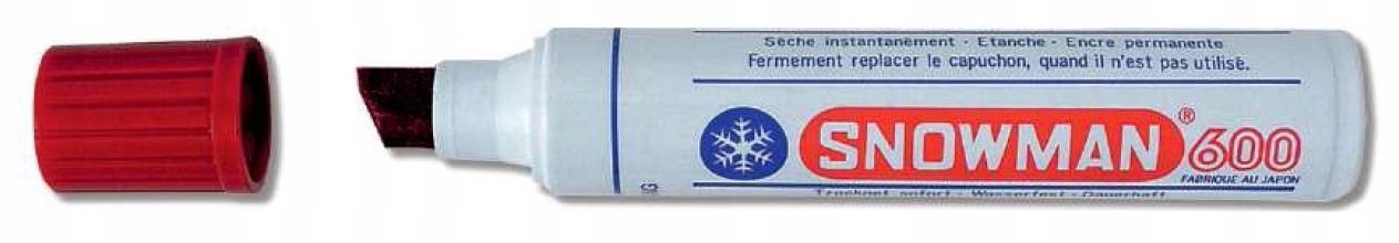 

Marker permanentny czerwony Snowman Jumbo 600 1szt