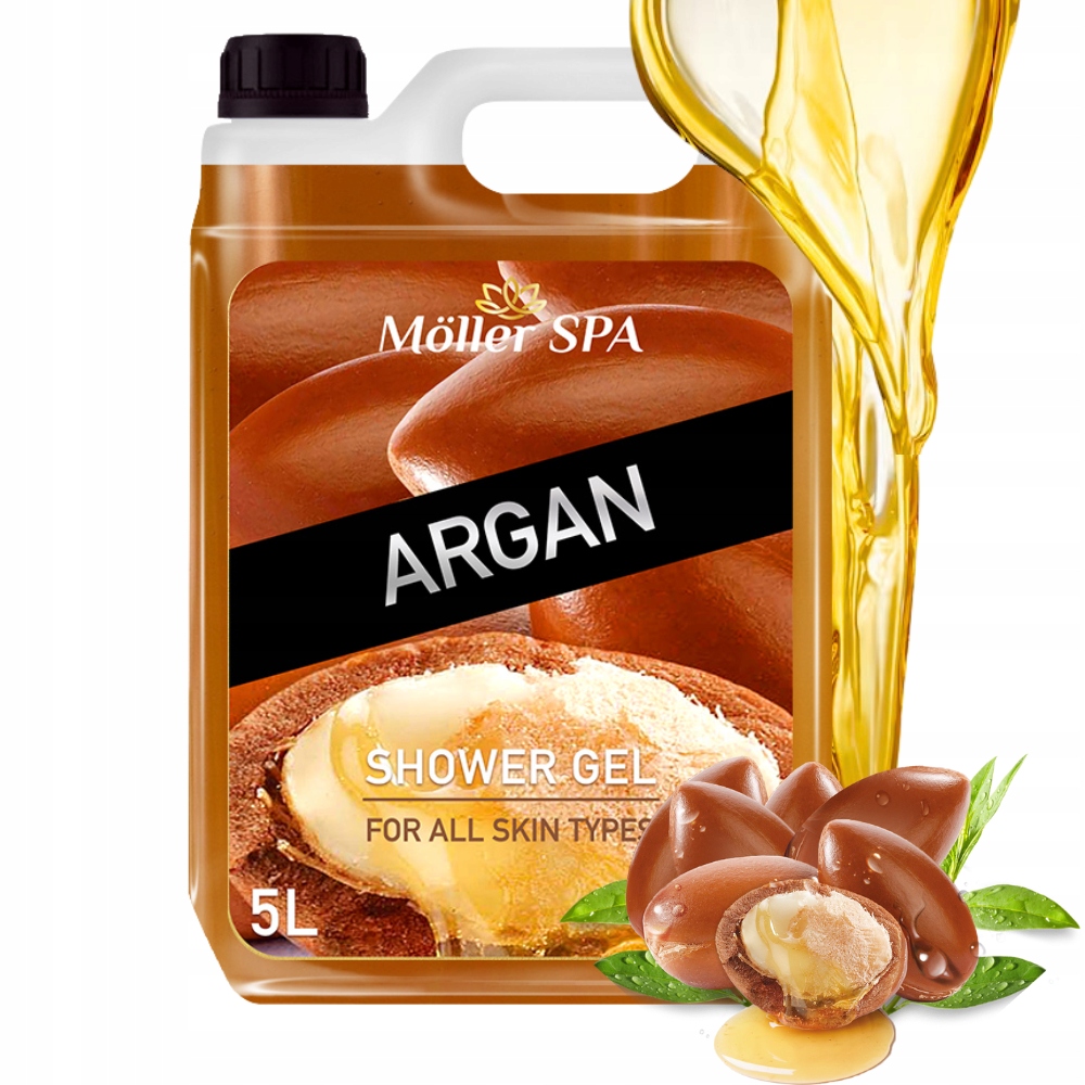 Möller Spa Argan Sprchový Gel Unisex Arganový Olej Premium Kvalita 5L