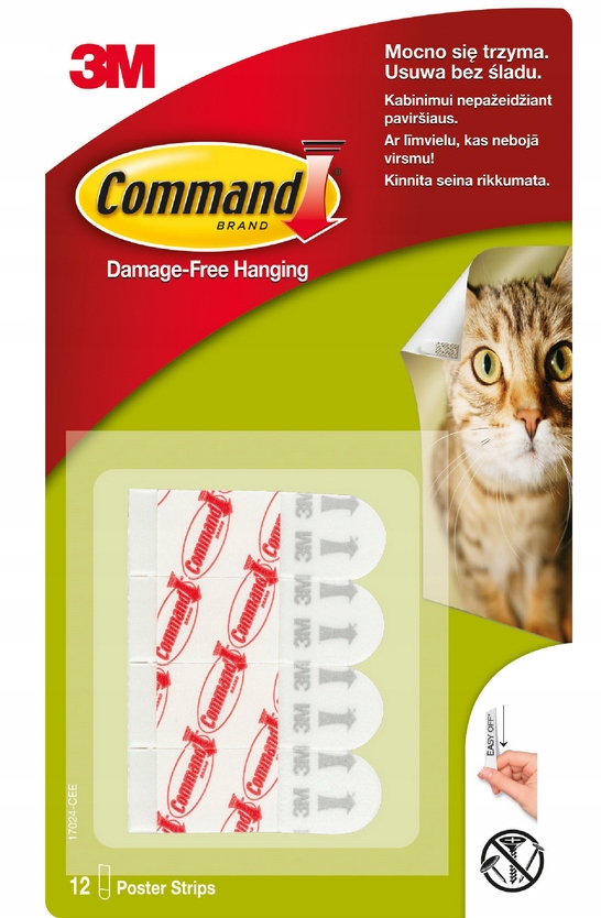 

Command Paski Samoprzylepne Montażowe 12szt.