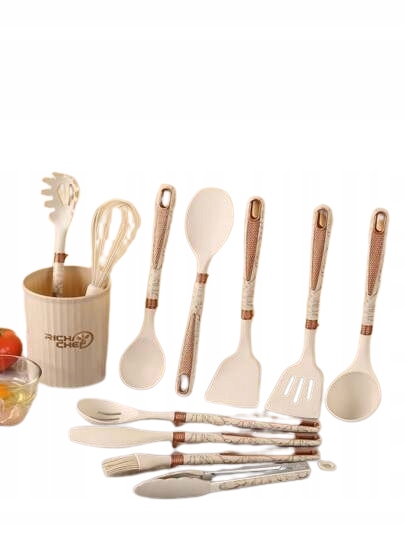 Sada 12 Kusů z plastu v béžové barvě, Shein ks, 1 ks