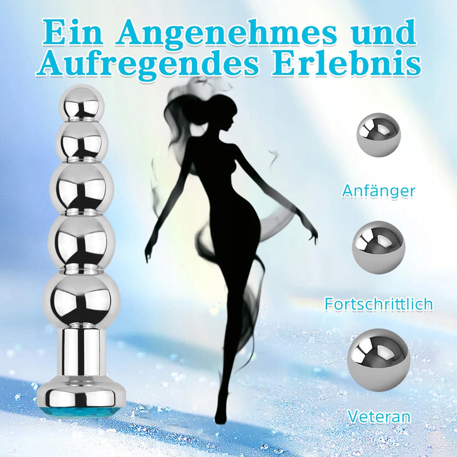 METALL ANALPLUG STAL NIERDZEWNA DLA KOBIET (NIEBIESKI) — miniatura 5