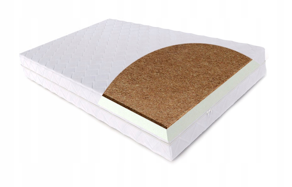 MATERAC 80x160x10 PIANKOWY W POKROWCU KOKOS