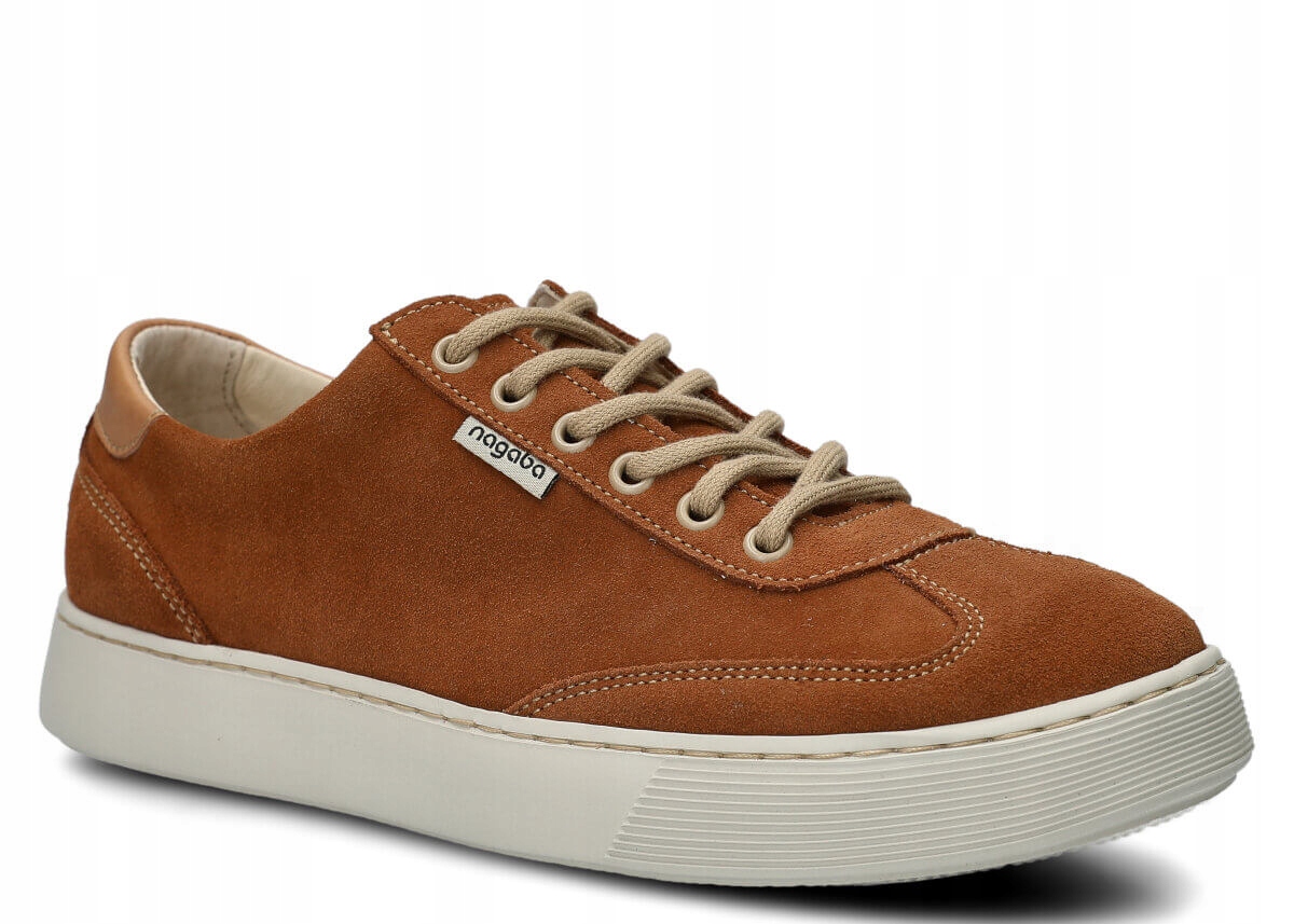 Dámské kožené polobotky hnědý velur Nagaba 612 pohodlné, ležérní -37