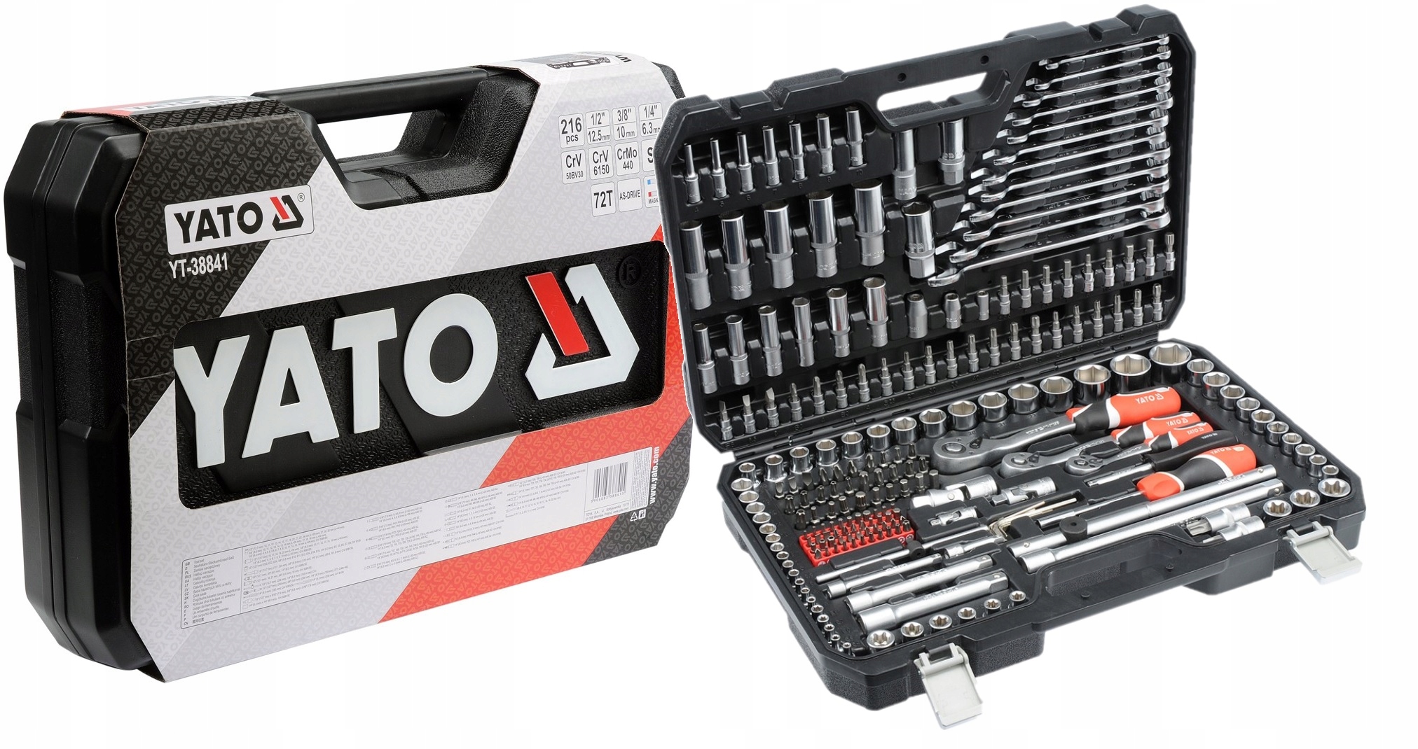 Sada Nástrčných Kľúčov 1/4 3/8 1/2 XXL YT-38841