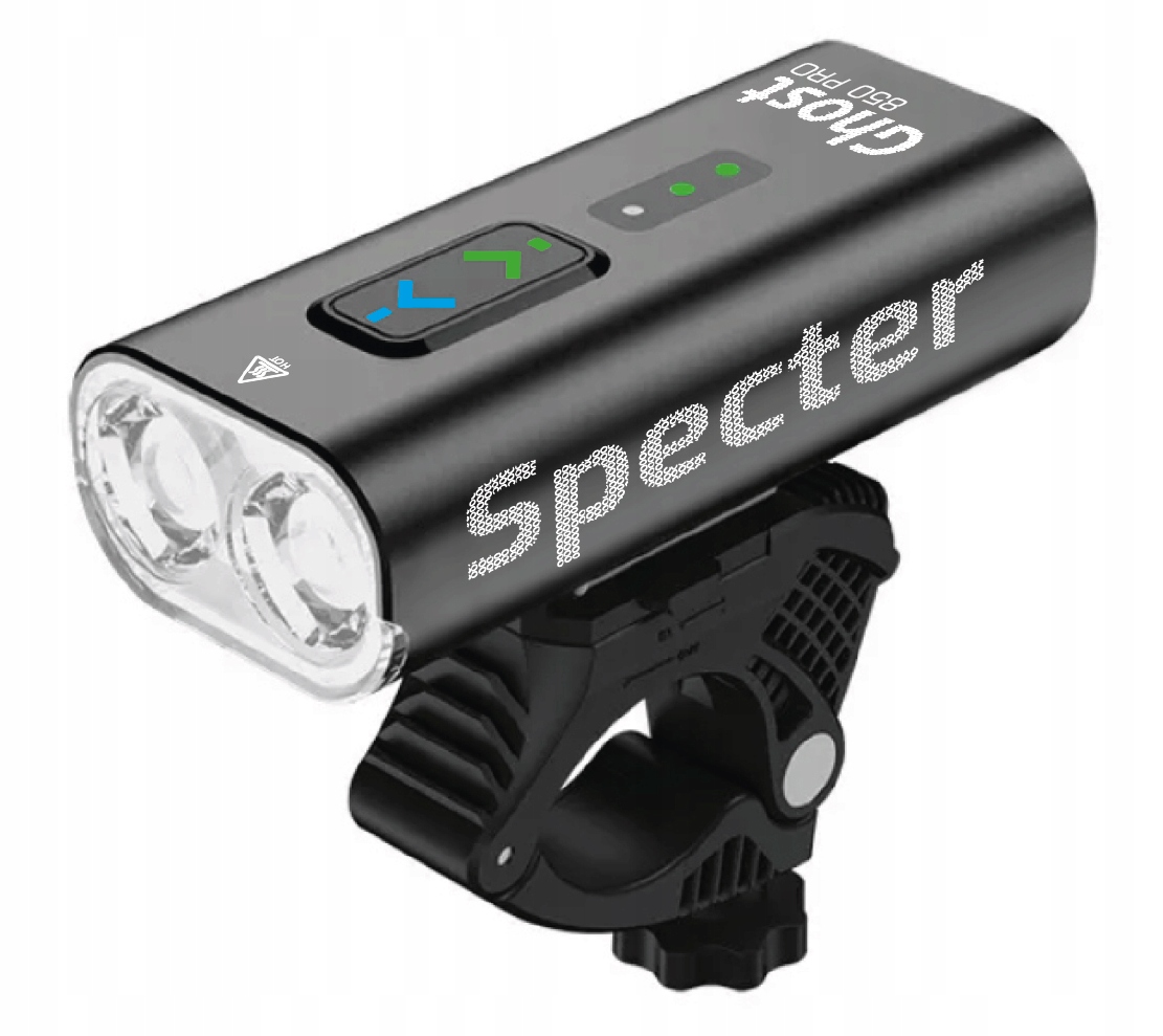 

Lampka Rowerowa Specter Ghost850pro Power Bank Led