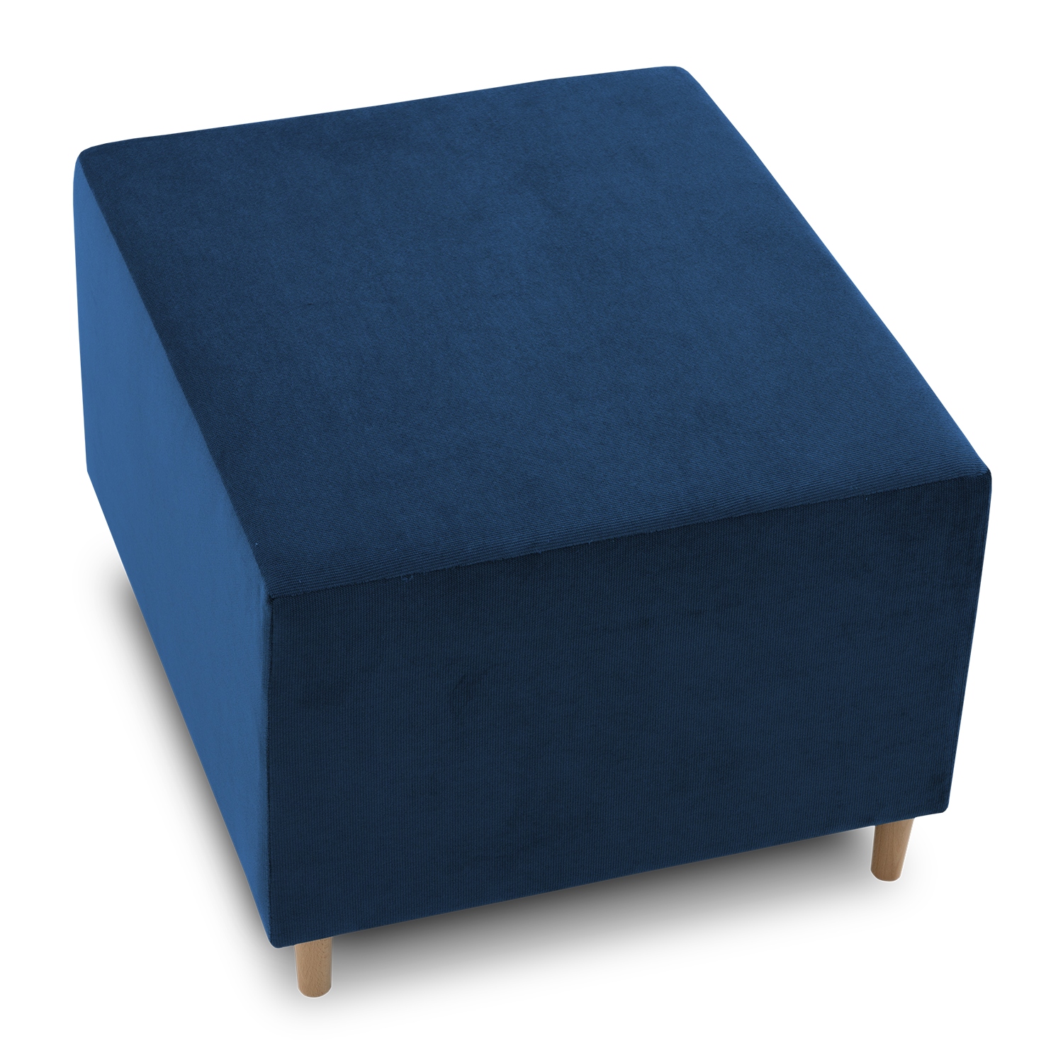 Pufa tapicerowana FIREZE Podnóżek tkanina Kronos 09 Granatowa Głębokość mebla 55 cm