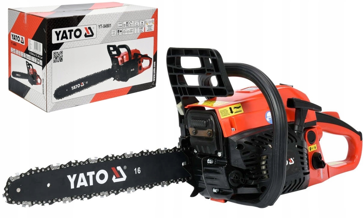 Yato Benzínová Řetězová Pila 16" 2,4KM YT-84901 40cm Easy Start