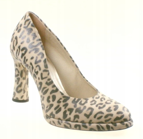 Laura Messi 0837 Béžové Leopardí Lodičky Vel .37