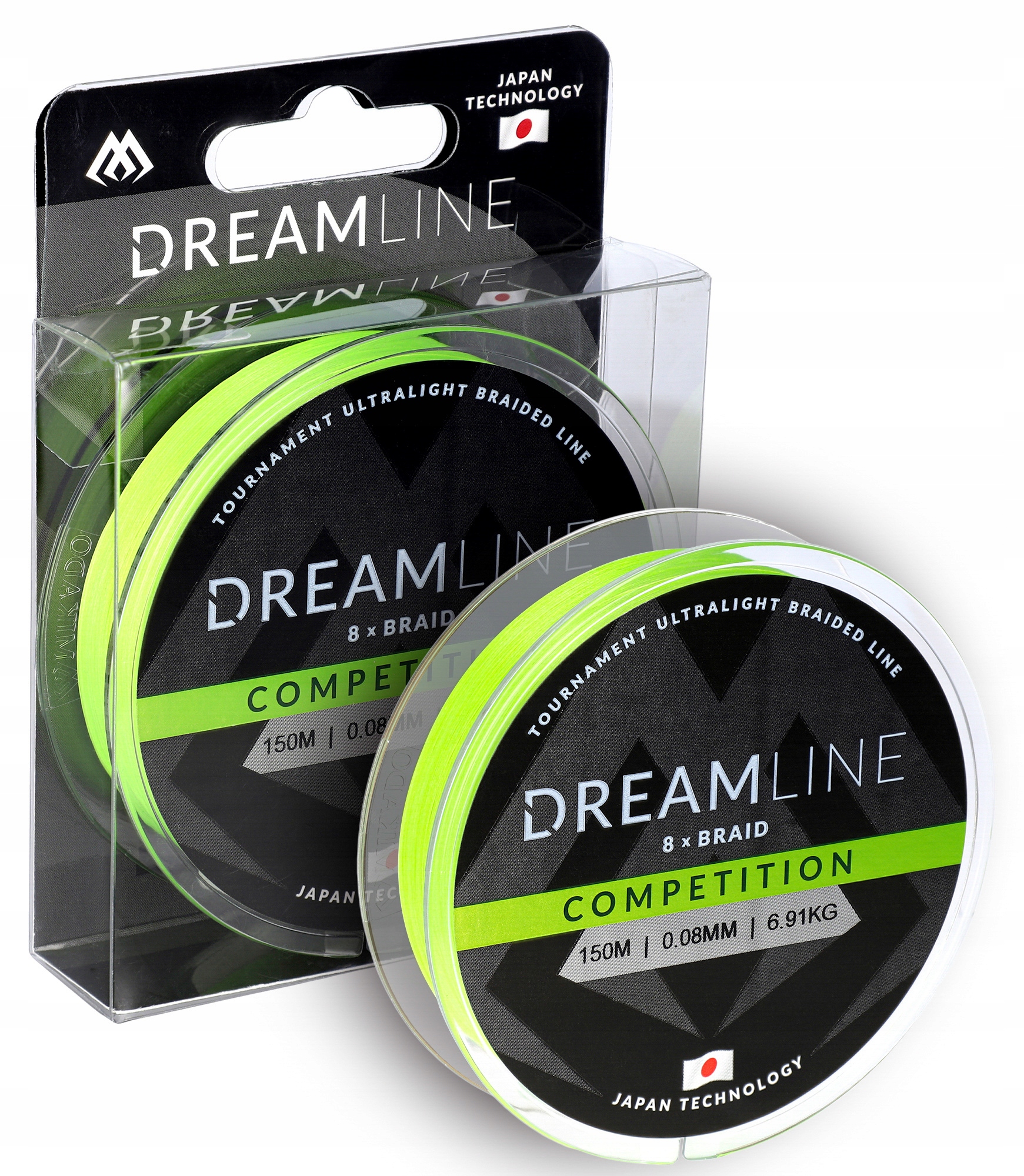 Plecionka Na Przypon Dreamline Competition 0,16MM 300M 15,54KG Fluo Zielona