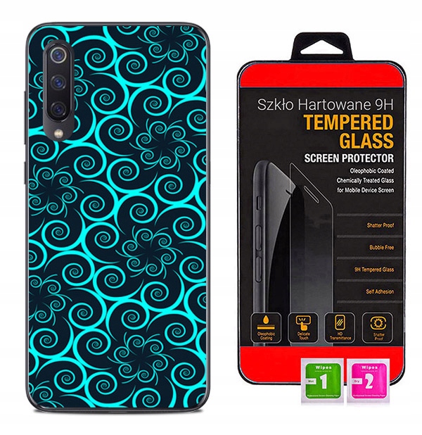 

Etui Guma Foto do Xiaomi Mi 9 Szkło Harotwane 9H