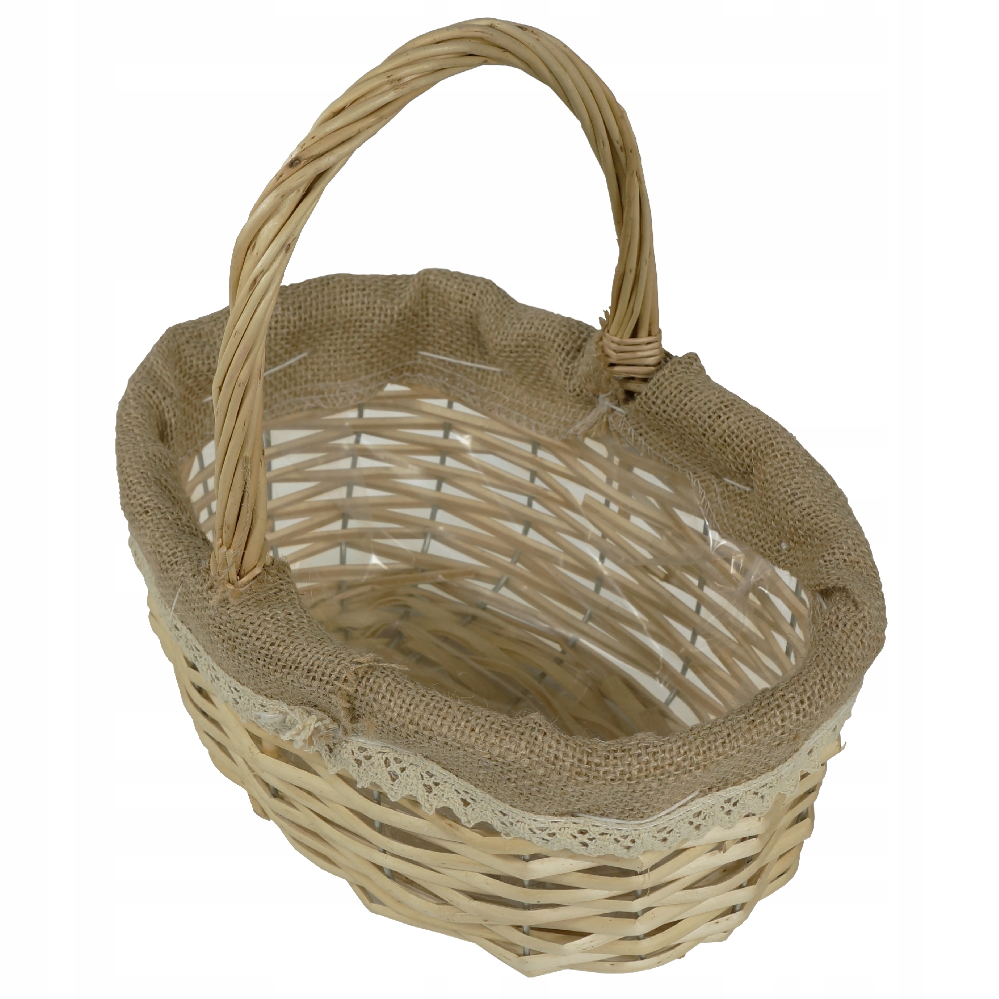 KOSZ KOSZYCZEK ZDOBIONY Długość (dłuższy bok) 26 cm