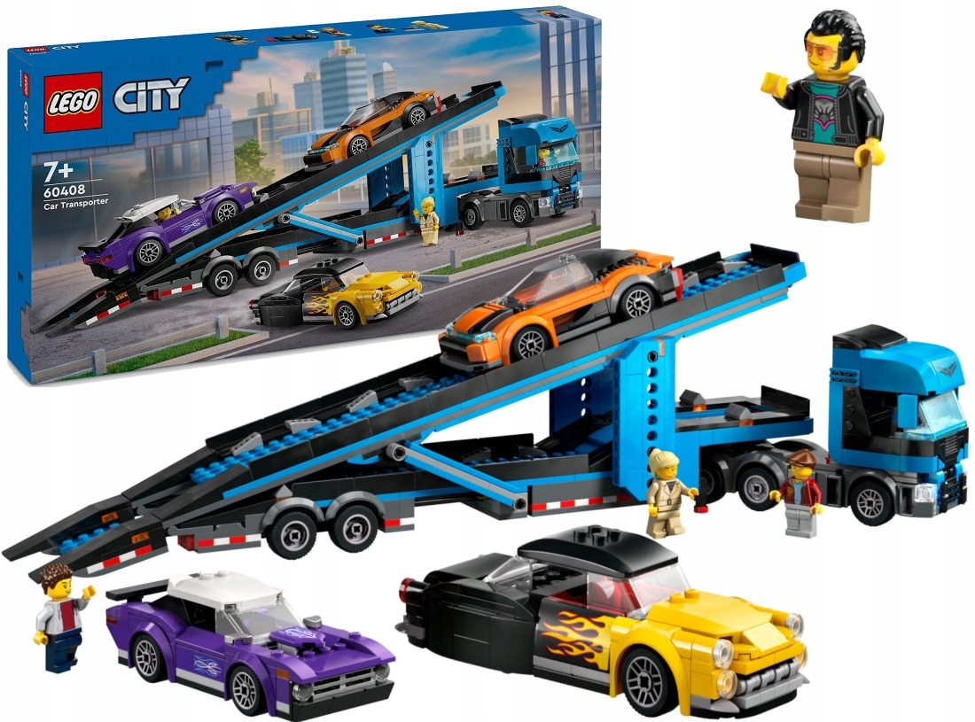 stavebnice Lego City Nákladní Automobil Pro Přepravu Sportovních Automobilů 60408