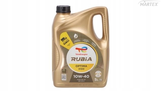OLEJ TOTAL RUBIA OPTIMA 3100 10W40 5L ACEA E6/E7/E8/E9/E11; API CK-4/CJ-4/C