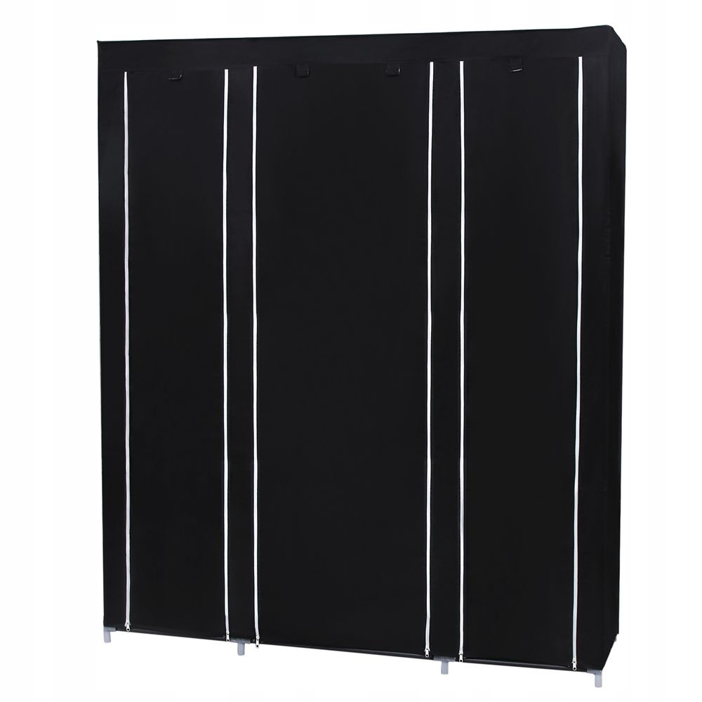 

Szafa Materiałowa Tekstylna Czarna 175x150x45 cm