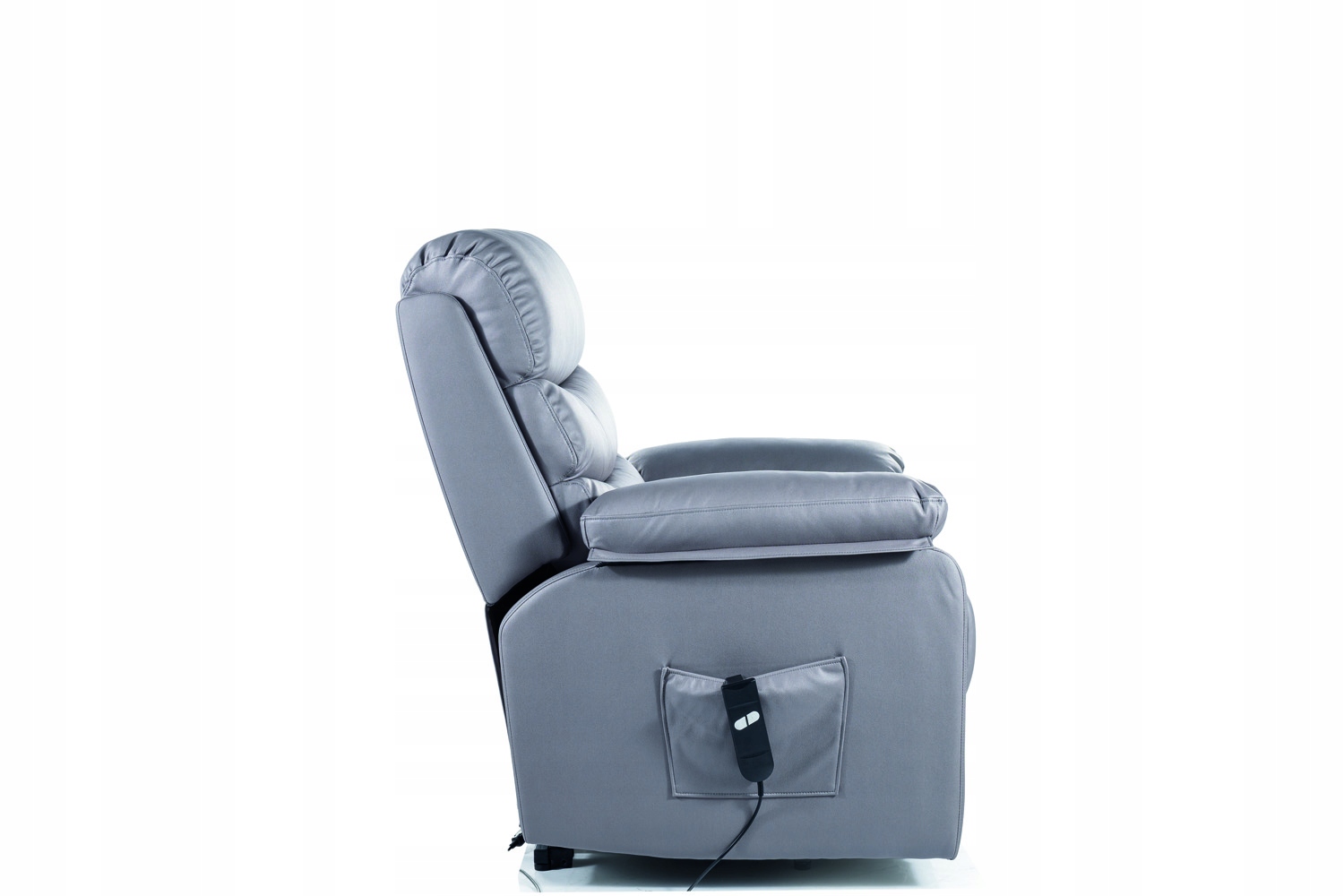 FOTEL ROZKŁADANY HEKTOR M MASAŻ SKÓRA SYNT. czarny TAP.209 pionizacja Marka Signal